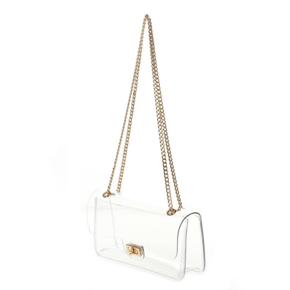 HD3962 Jessica Clear Crossbody Bag With Chain Strap