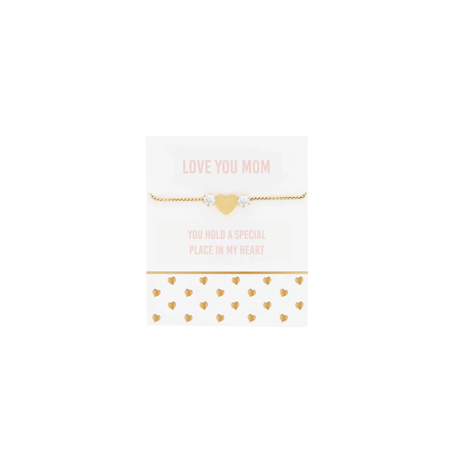 Love You Mom - 14K Gold Plated Adjustable Bracelet