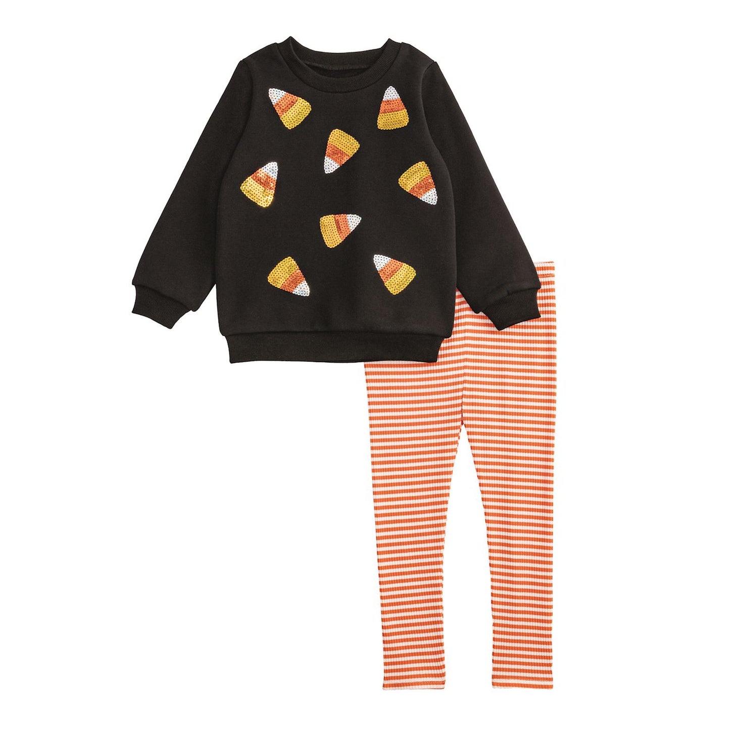 Candy Corn Sparkle Sweatshirt and Leggings