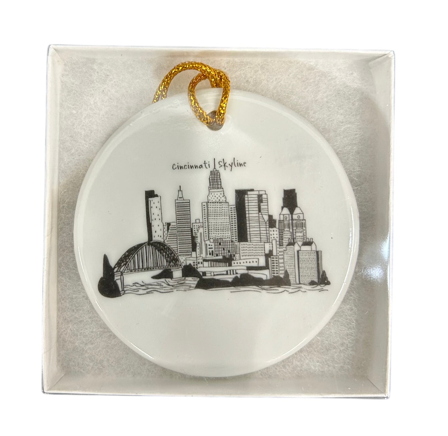 Cincinnati Skyline Ornament