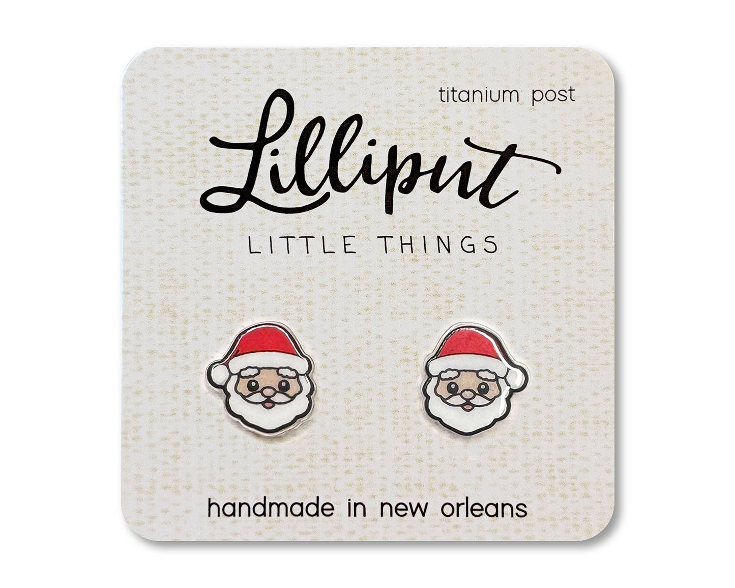 Santa Claus Earrings // Christmas Earrings