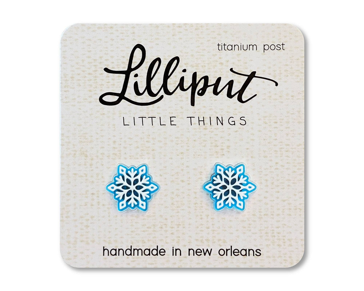 Snowflake Earrings // Stocking Stuffer