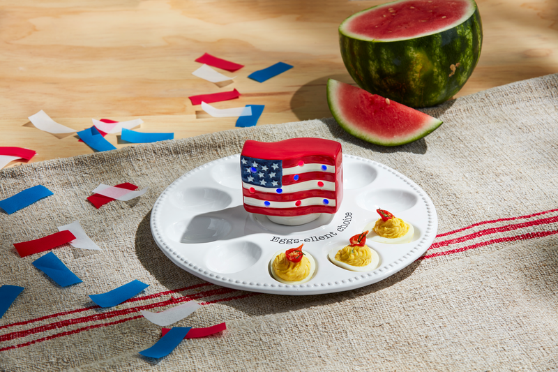 Mud PieAmerican Flag Light Up Sitter