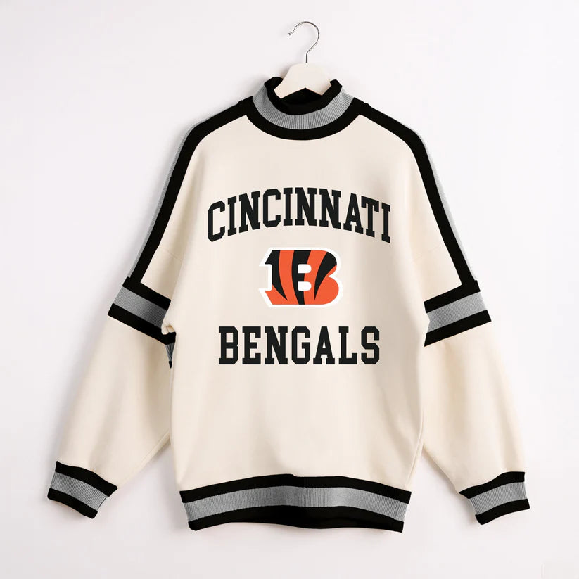 Cincinnati Bengals Color Block Pullover