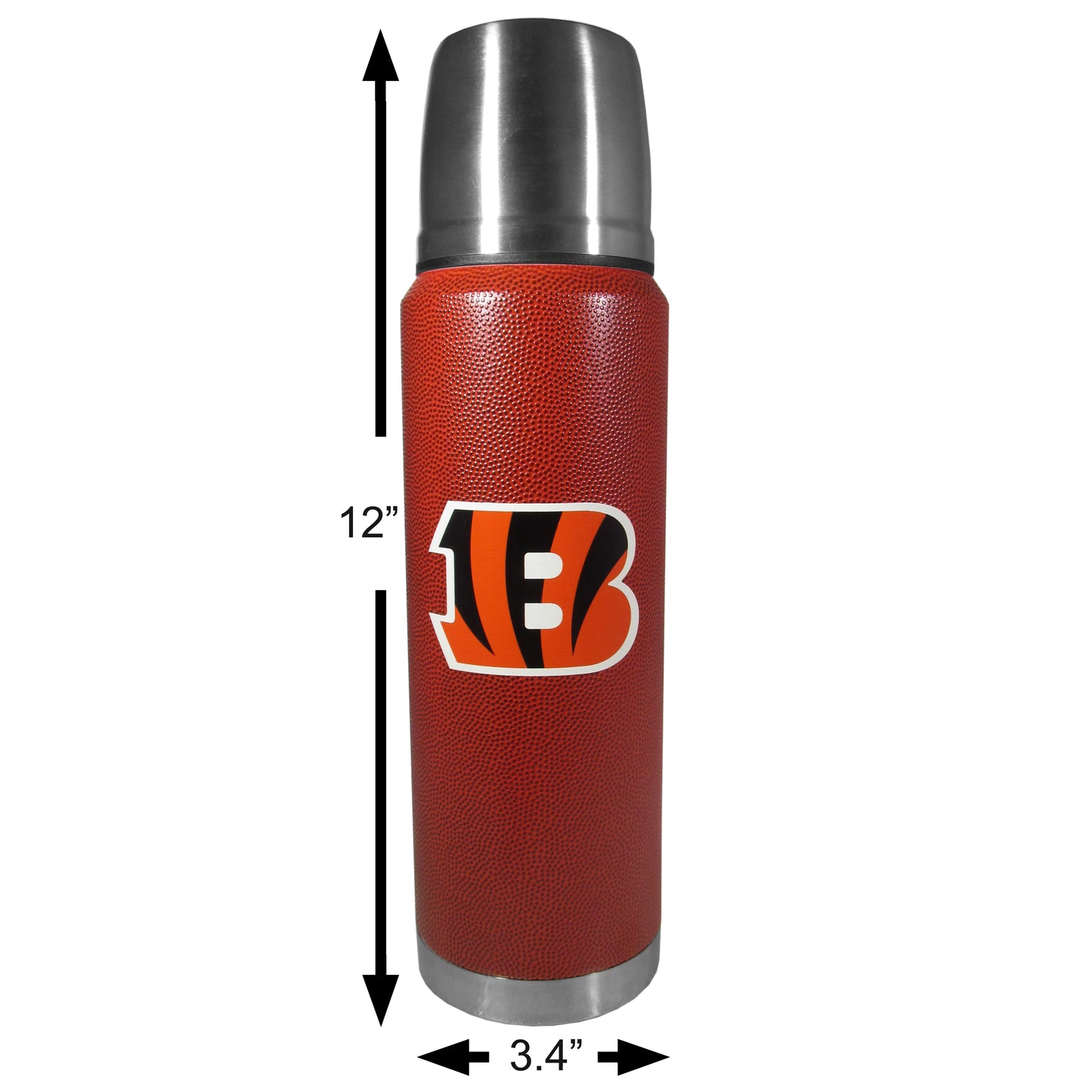 Cincinnati Bengals Football Texture Thermos