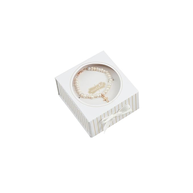 Mud Pie Baby Boxed Cross Bracelet