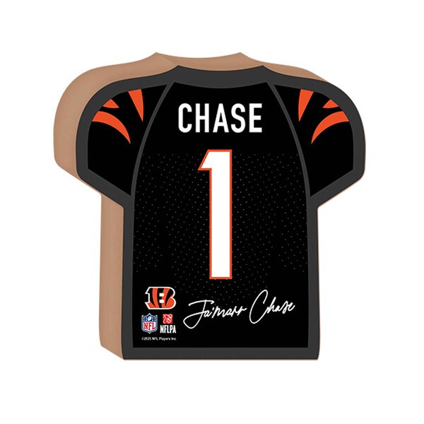 Jamarr Chase Chunky Wood Tabletop Sign