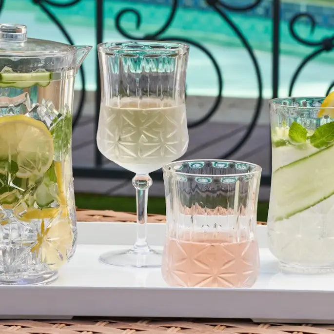 Clear Traditional Stemmed Wine Glasses