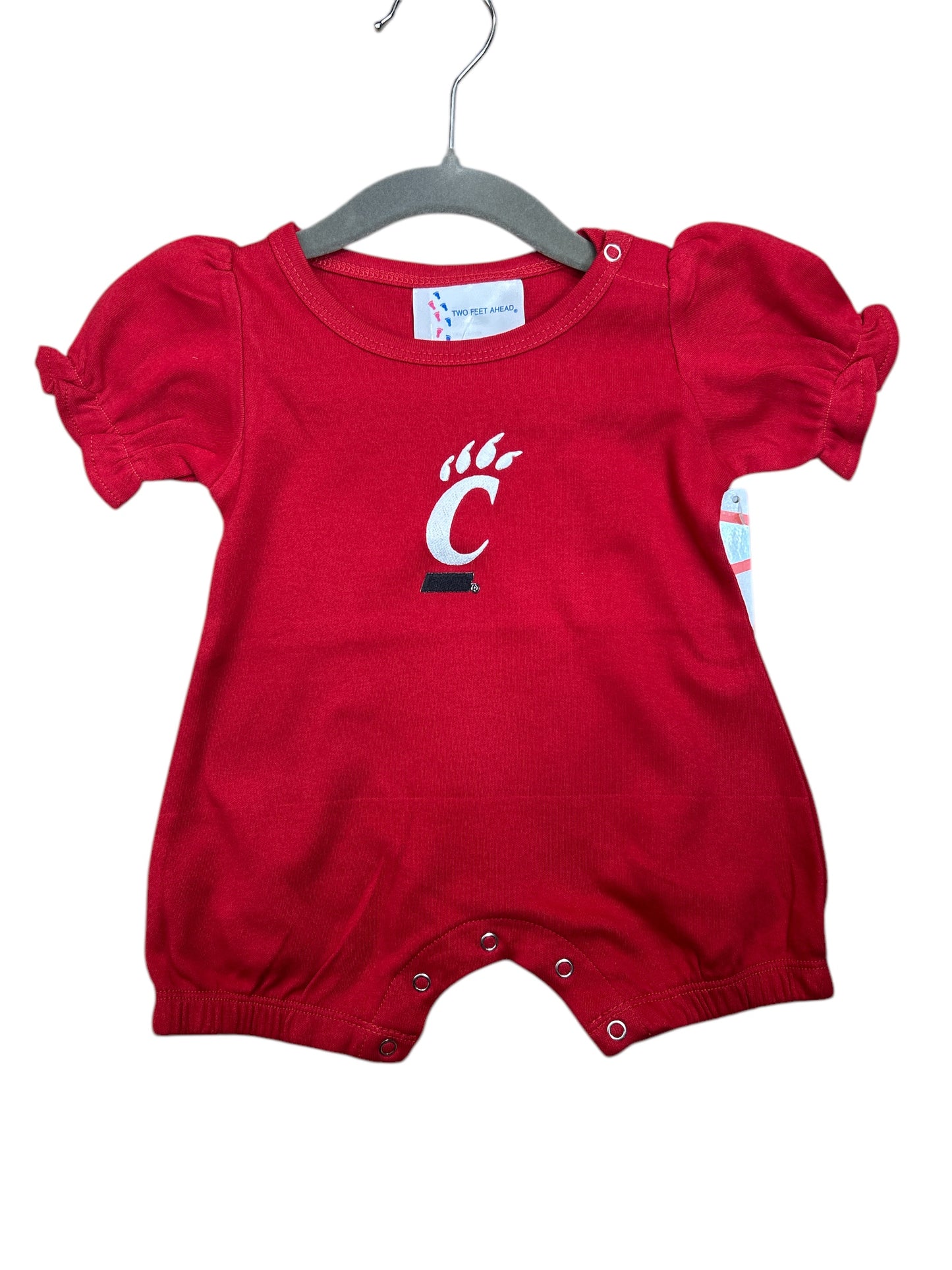 Infant Girls Red Cincinnati Bearcats Romper