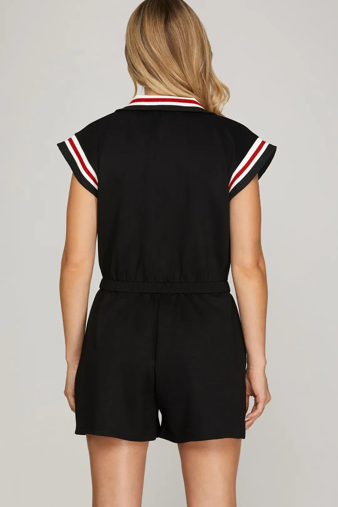 Drop Shoulder Scuba Romper