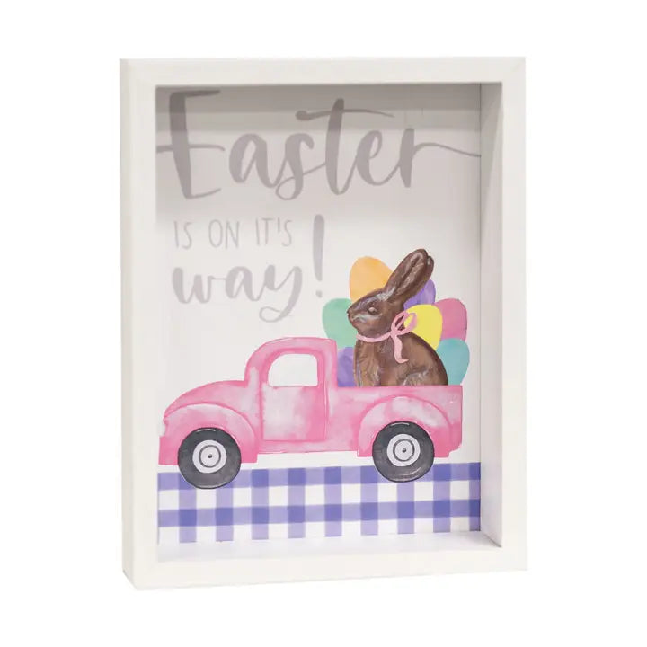 Easter Is On It's Way Box Sign