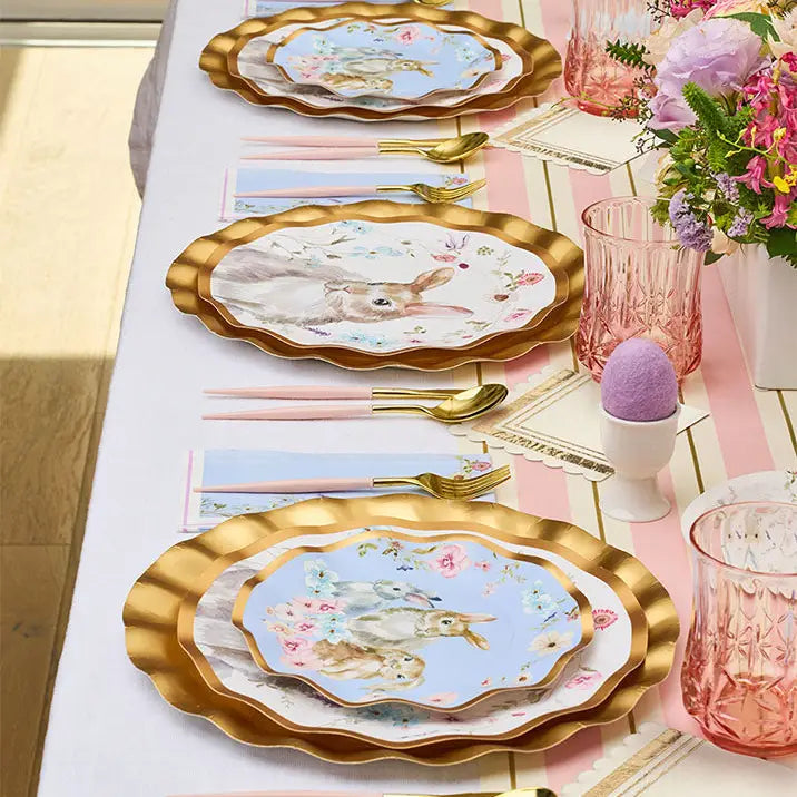 Charming Easter Wavy Salad Plate 8pkg