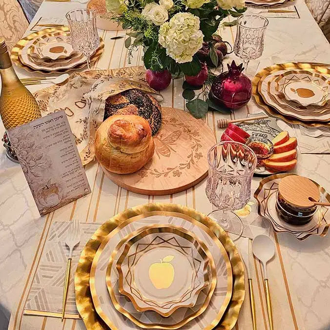 Satin Gold Wavy Charger