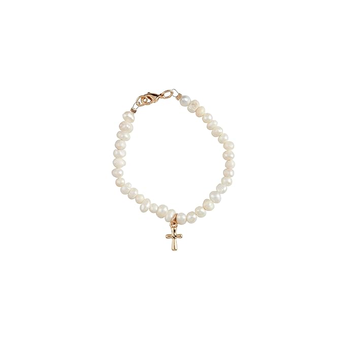 Mud Pie Baby Boxed Cross Bracelet