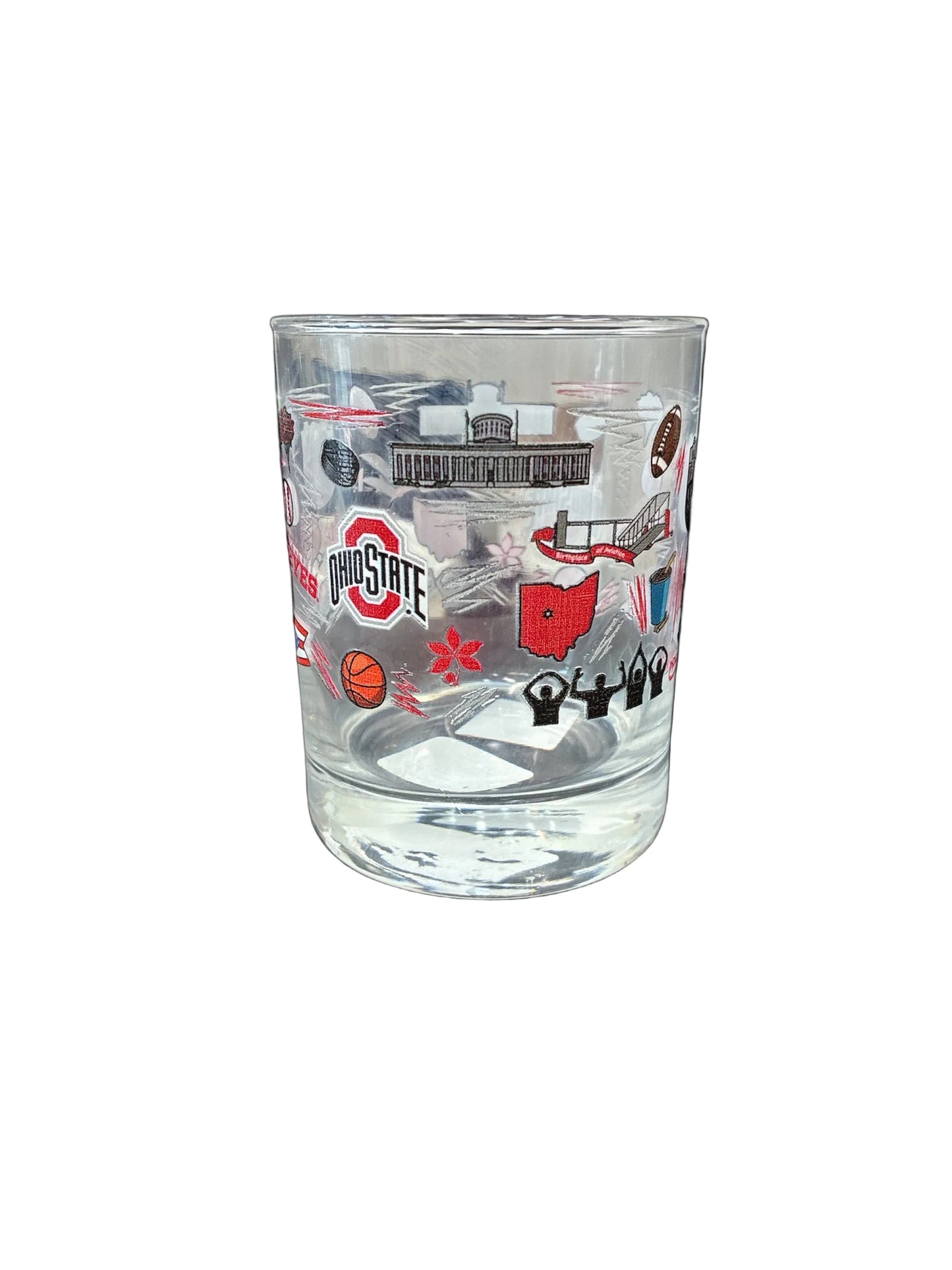 Ohio State Local Rocks Glass