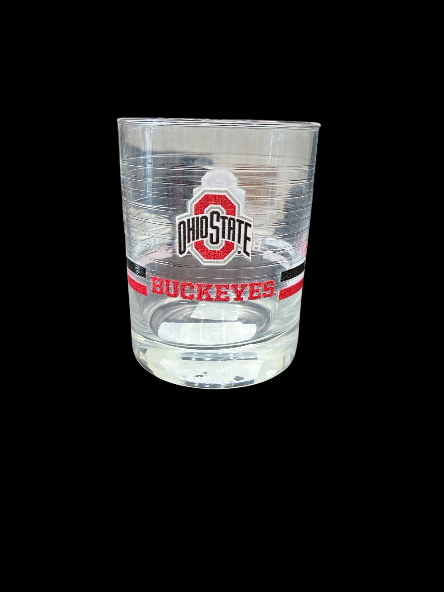 14oz Ohio State Ring Rocks Glass
