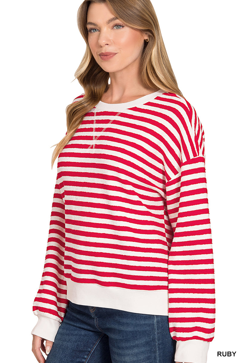 Striped Lightweight Pullover