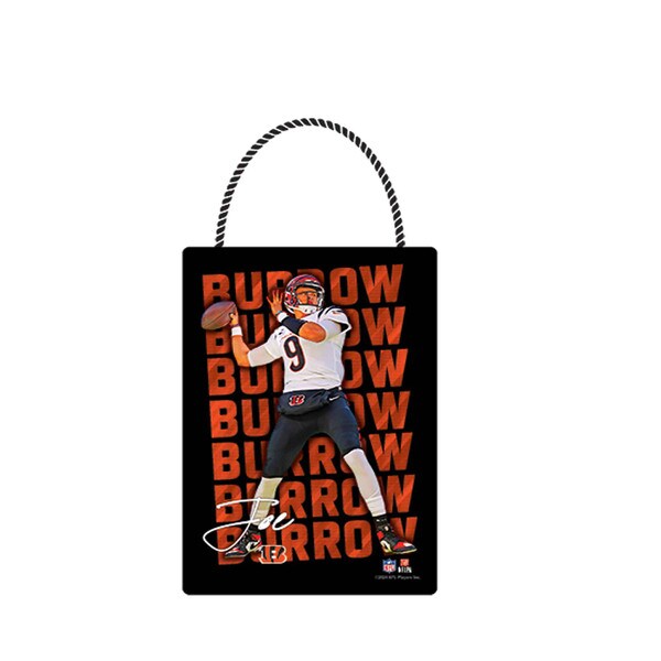 Joe Burrow Stand Hanging Wood Sign