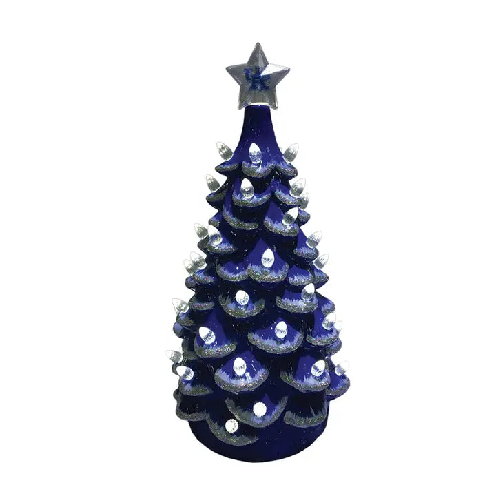 14" Kentucky Ceramic Tree with Lights