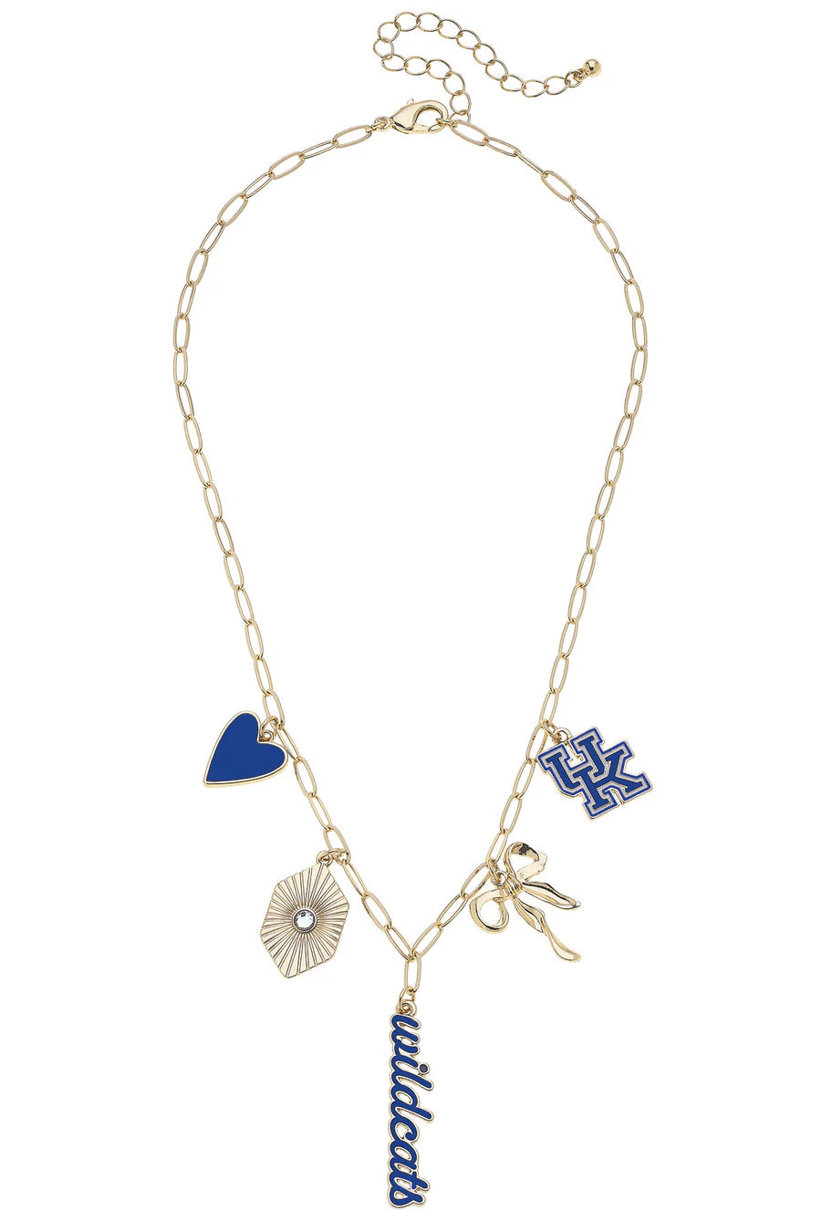 Kentucky Wildcats Paper Clip Charm Necklace