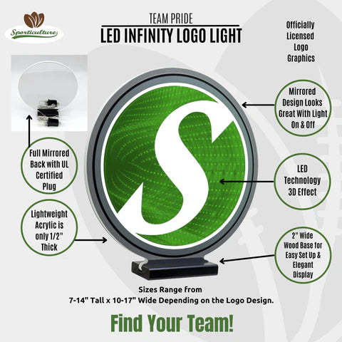 Michigan Wolverines LED Logo Infinity Light