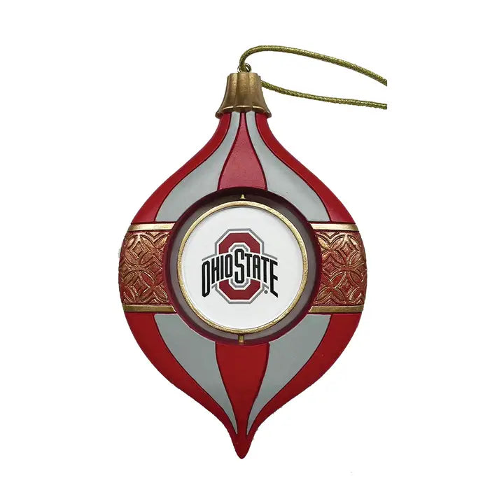 Ohio State Spinning Bulb Ornament