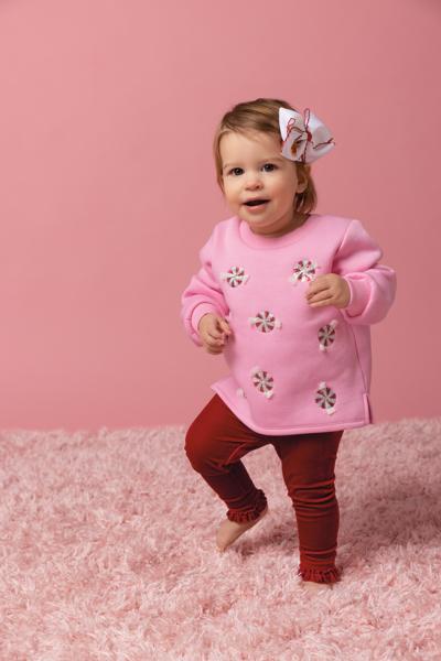 Peppermint Sweatshirt and Leggings Set