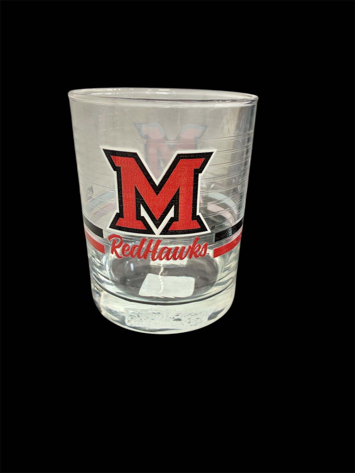 14 oz Miami Redhawks Rocks Glasses