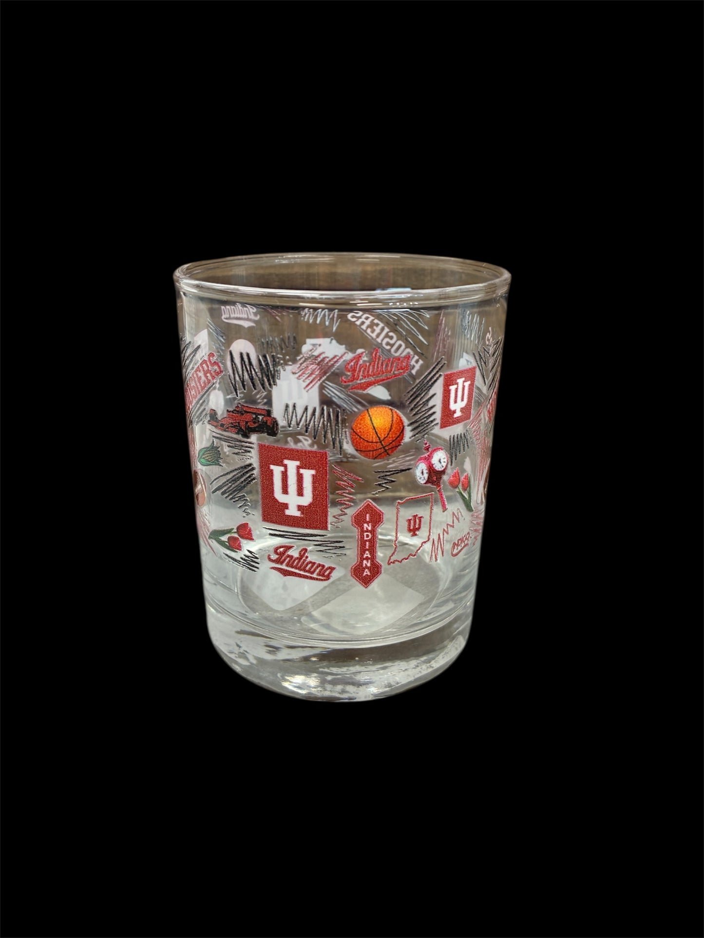Indiana Hoosiers 14oz Local Rocks Glass
