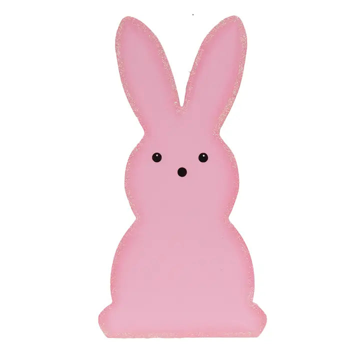 Pink Bunny Planter Stake 12.75"H