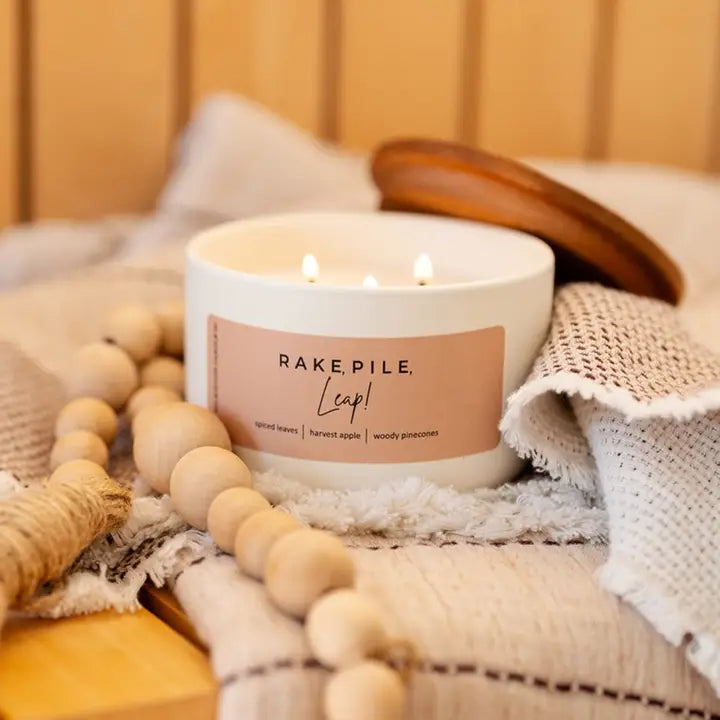 Rake Pile Leap Candle