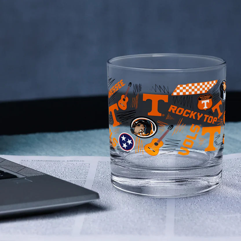 Tennessee Vols Local Rocks Glass