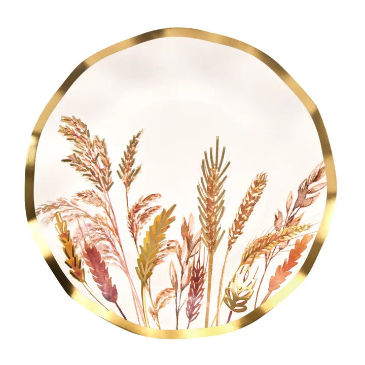 Harvest Wheat Salad Plate-8pk