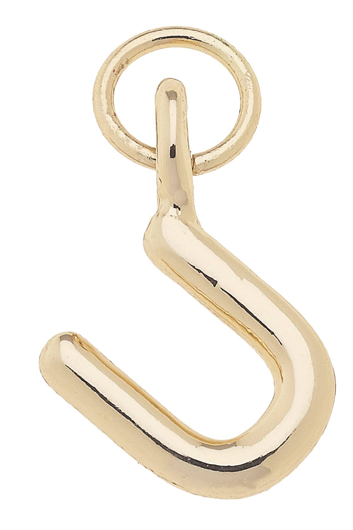 Mini Initial Charm in Shiny Gold