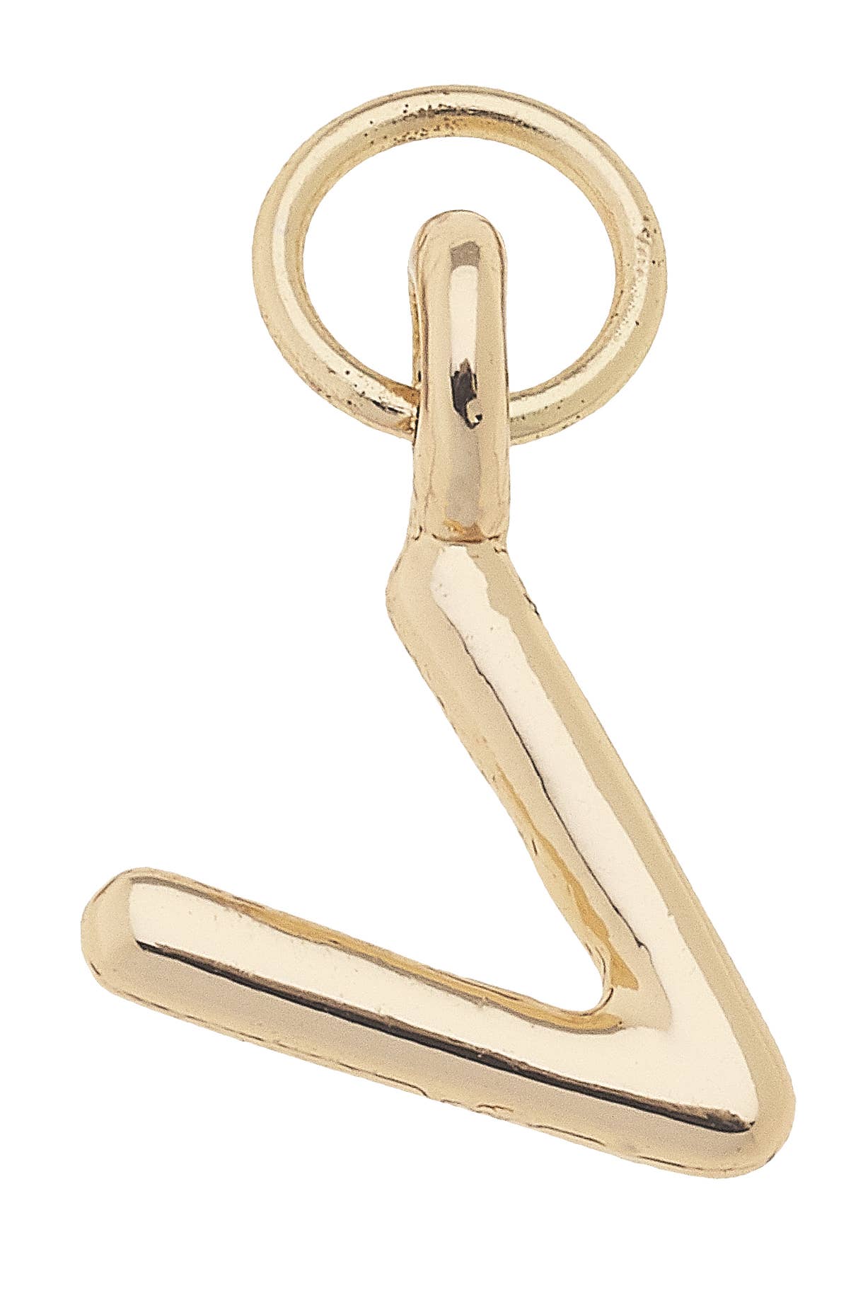 Mini Initial Charm in Shiny Gold