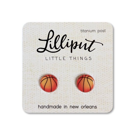 Basketball Stud Earrings