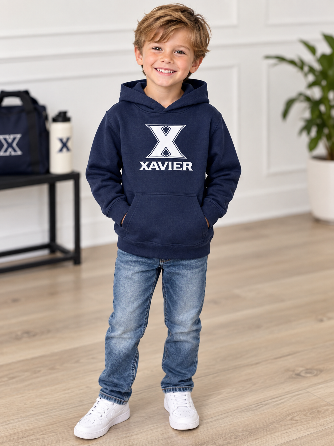 Navy Blue Big Kids Xavier Hoodie