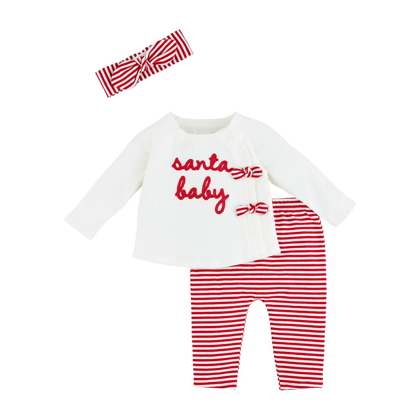 Santa Baby Pant and Headband Set