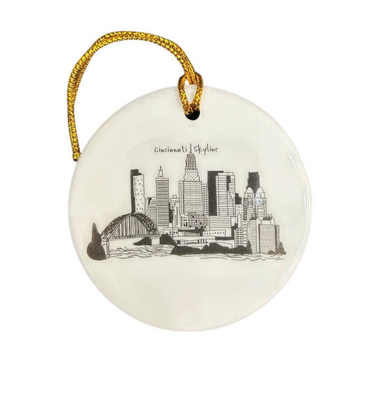 Cincinnati Skyline Ornament