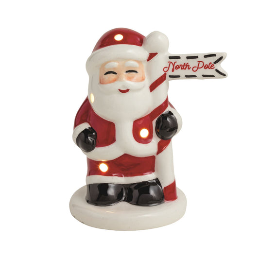 Mudpie LED North Pole Santa Sitter