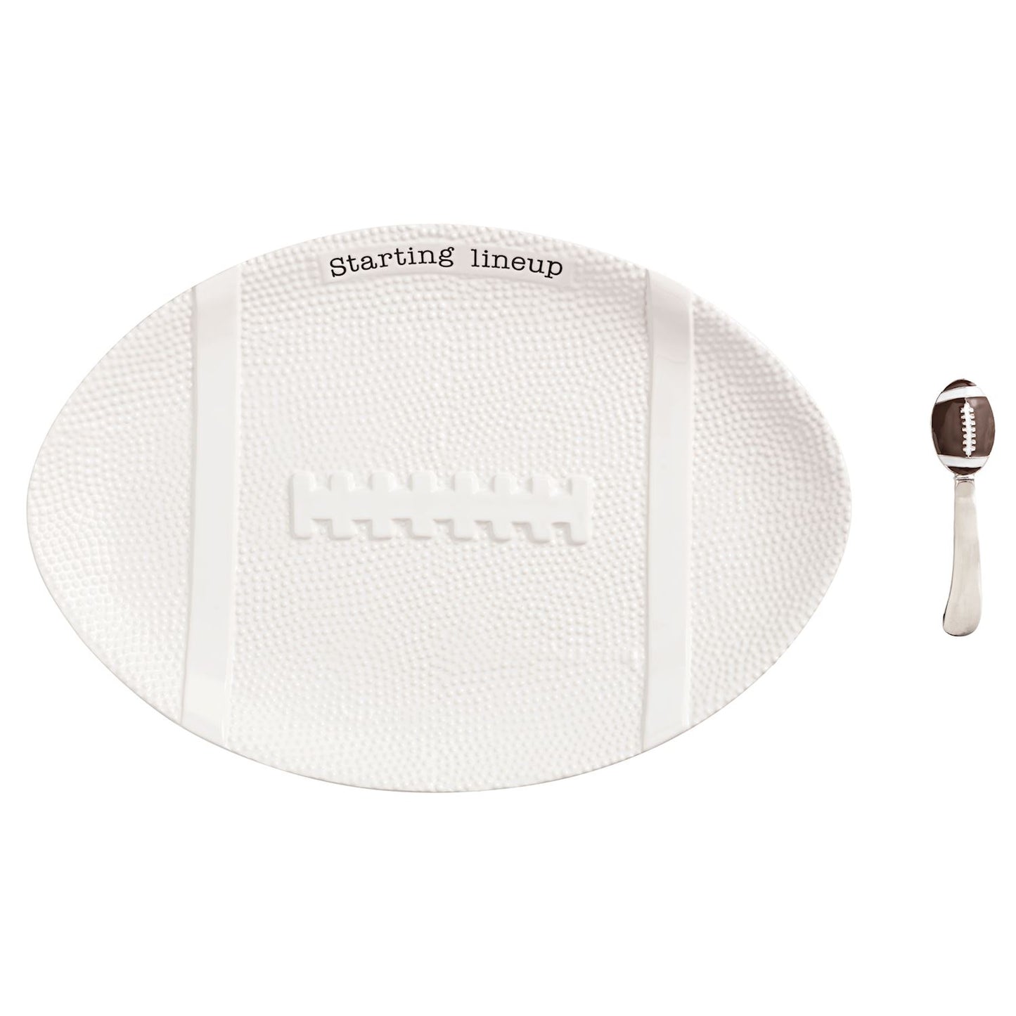 Football Shaped Platter Set