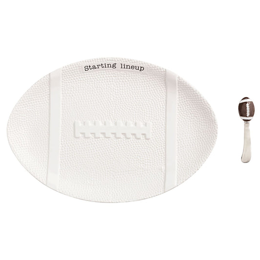 Football Shaped Platter Set