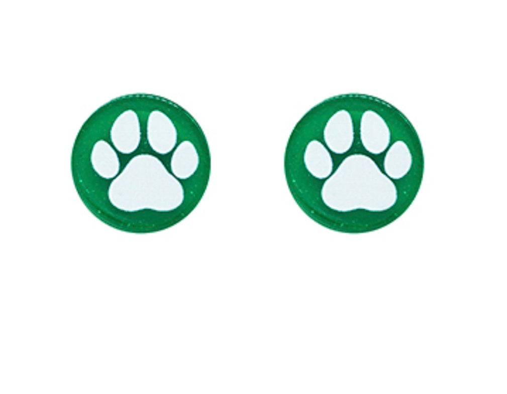 Paw Print Acrylic Stud Earring