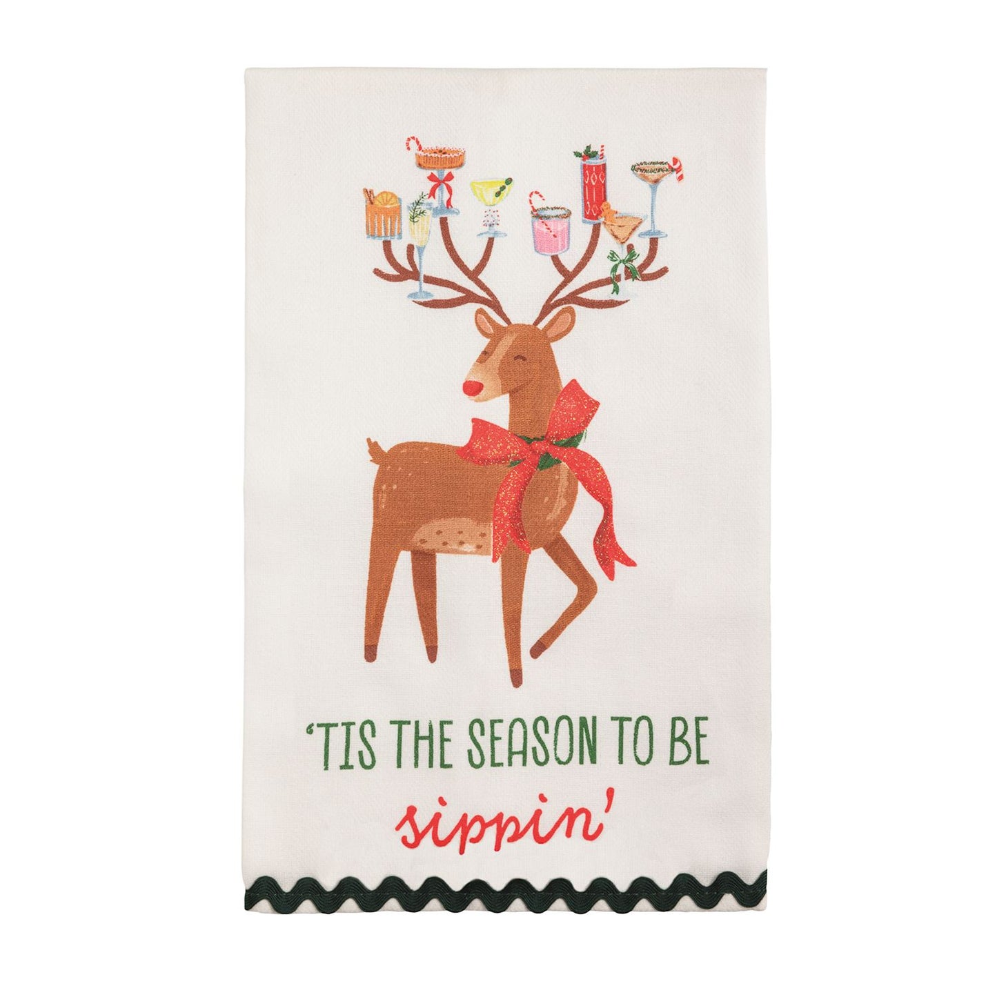 Tis The Season Holiday Bar Towel