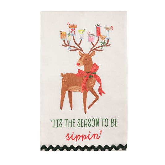 Tis The Season Holiday Bar Towel