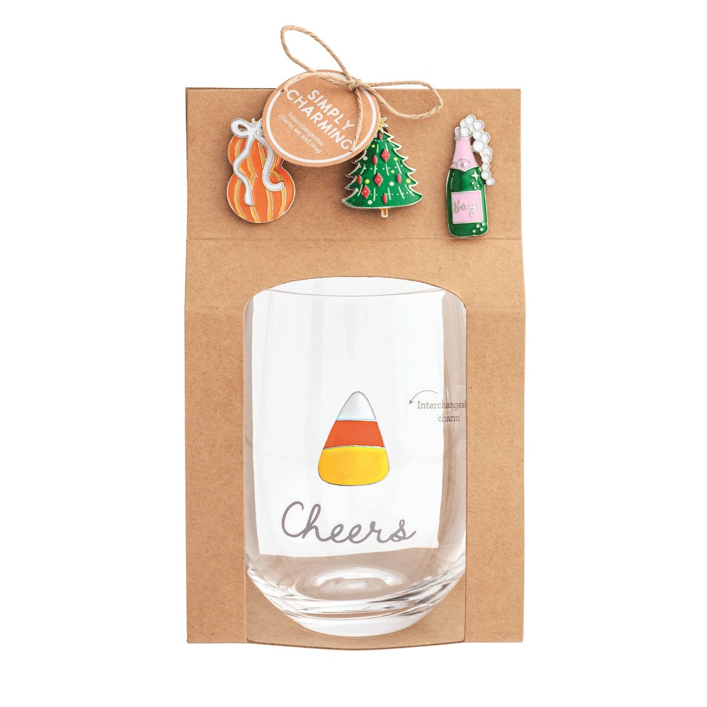 Simply Charming Holiday Wine Glass Set