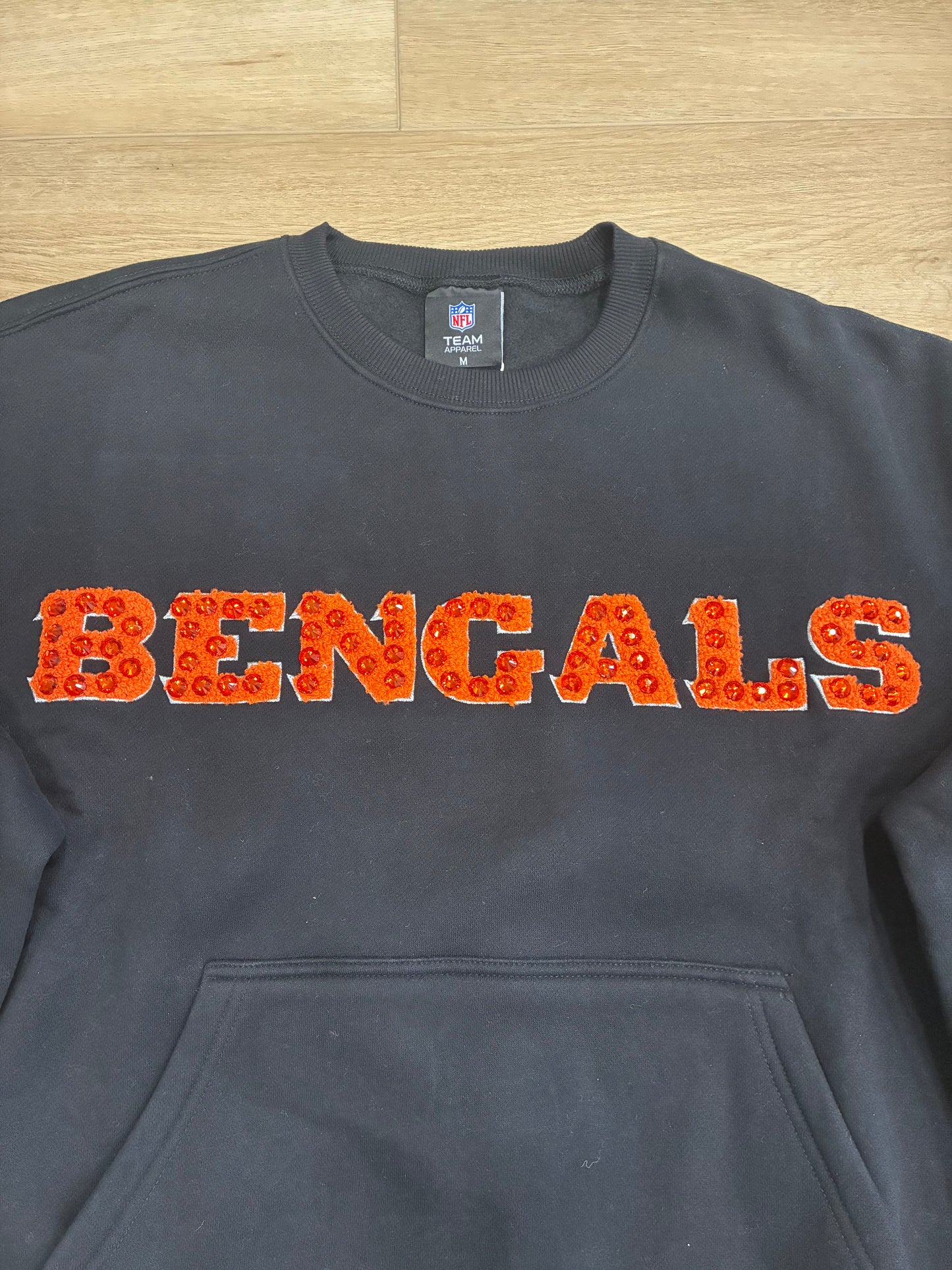 Bengals Jeweled Black Sweatshirt