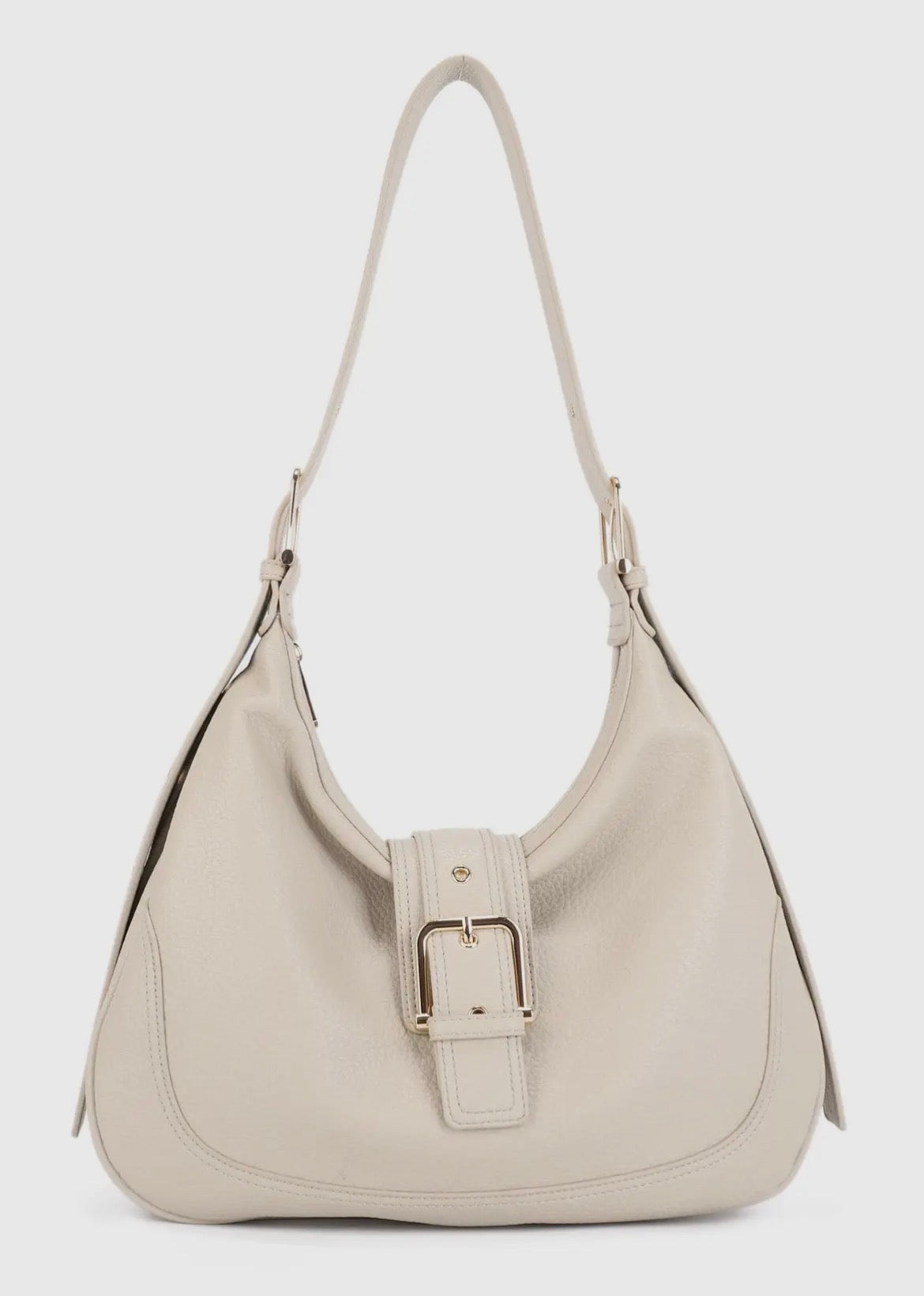 Marissa Buckle Shoulder Hobo Bag