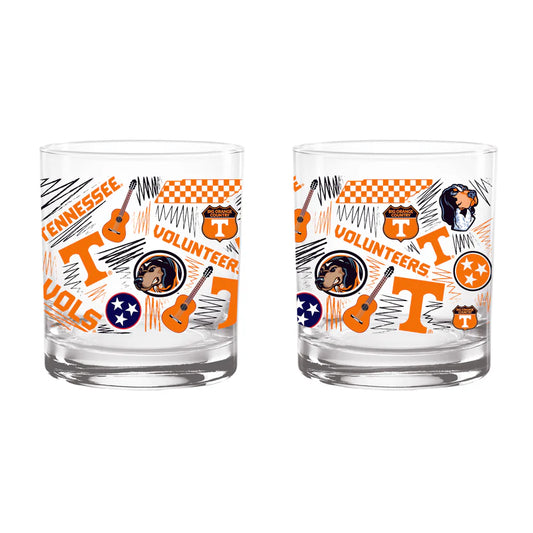 Tennessee Vols Local Rocks Glass