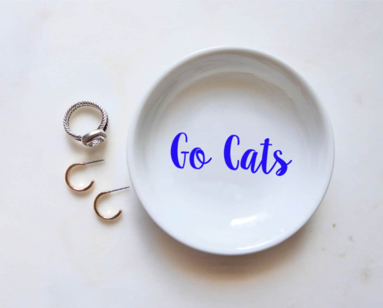 Go Cats Ring Dish / University Of Kentucky